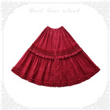 Dark Red Skirt Long Version