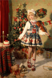Tommy Bear ~Christmas Bear Sweet Lolita Salopette/Blouse