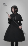 Crow~ Square Collar Long Sleeves Gothic Lolita Coat/OP Short Version- In Stock