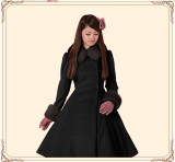 Black Classic Cape Lolita Long Jacket