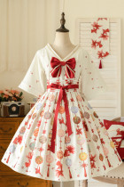 Forest Wardrobe ~Goldfish Temari Kimono Style Lolita OP