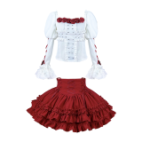 Diamond Honey ~Cross the Roses Gothic Lolita Top + Skirt Set -Pre-order