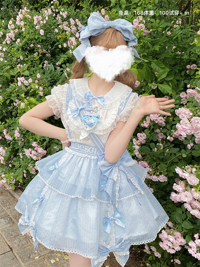 Alice Girl ~The Sunny One Sweet Lolita Salopette ,Sweet Lolita