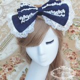 Sweet Lolita Headbow - 5 Colors Available Coffee In Stock