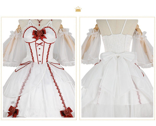 White Queen Elegant Lolita Dress Set ,☆Affordable Lolita Skirts