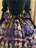 Ghost Bat Embroidery Halloween Lolita Apron -Pre-order