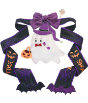 Ghost Bat Embroidery Halloween Lolita Apron -Pre-order