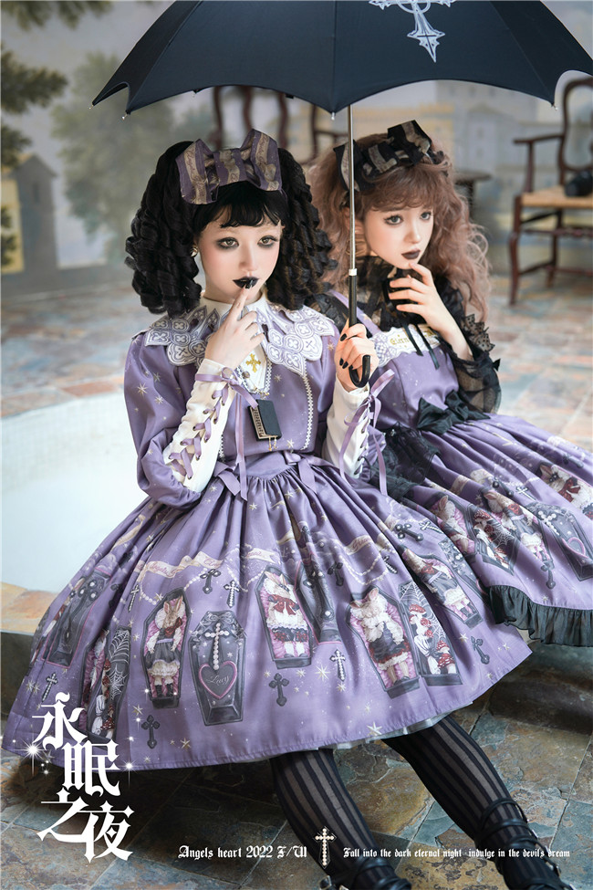 Angels Heart Lolita ~ Enteral Night Lolita OP/JSK Angels Heart Lolita ~ Enteral Night Lolita OP/JSK