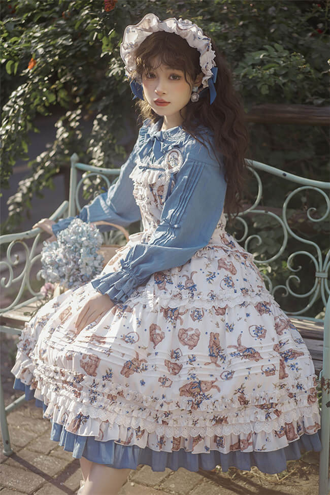 Alice Girl ~Blueberry Bunny Lolita JSK ,Sweet Lolita Jumpers - Gothic ...