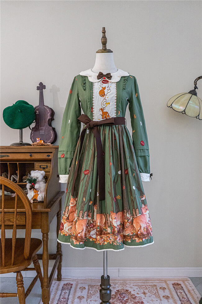 Miss Point ~Little Fox in Woods Classic Lolita Dress -My Lolita Dress