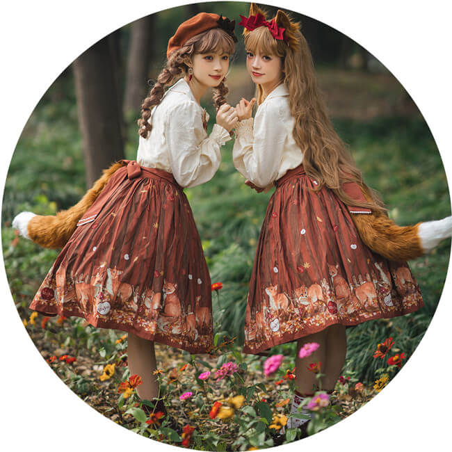 Miss Point ~Little Fox in Wood Classic Lolita Salopette/Skirt -My 