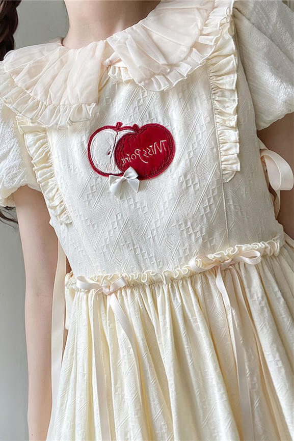 Miss Point ~Little Fox in Woods Cotton Lolita Overall Dress