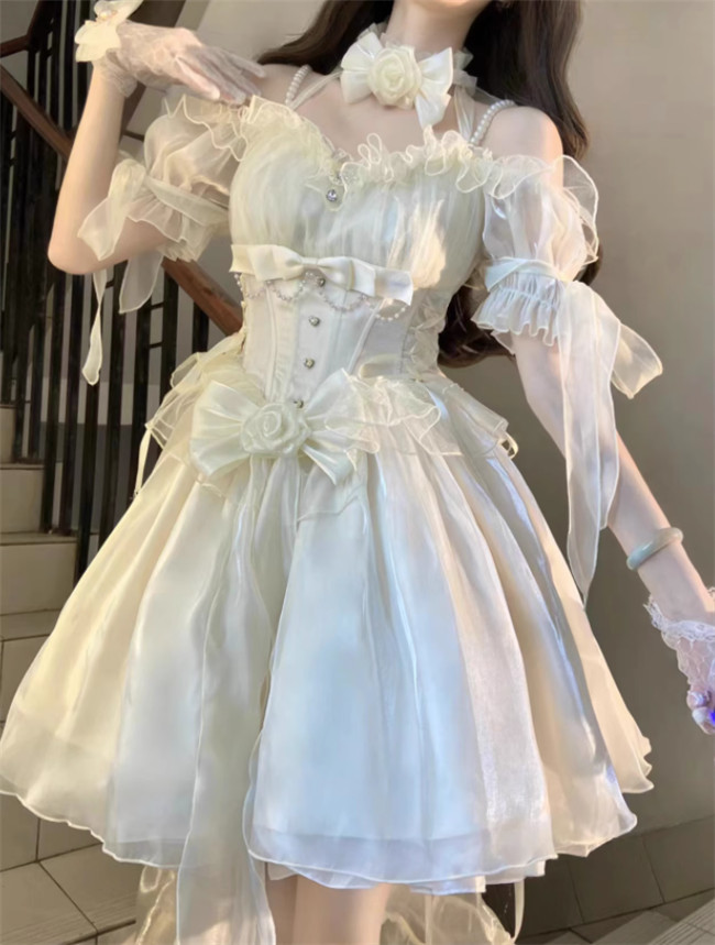 Blue Flower Wedding Dress Classic Lolita Dress- My Lolita Dress