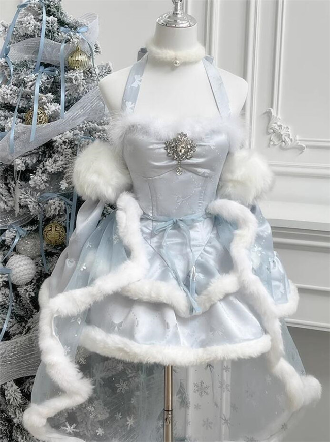 coquette winter dress Diamond Honey winter Fairy Coquette Dress -My Lolita Dress