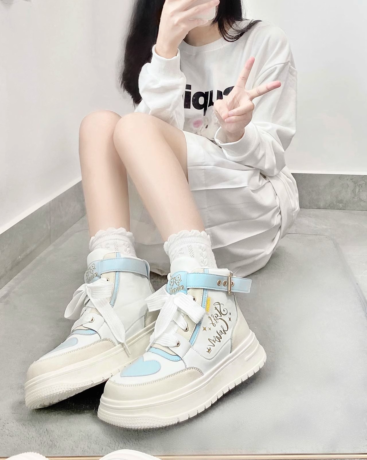 Stars Crown ~Electronic Maiden High Tops Lolita Sneaker -Pre