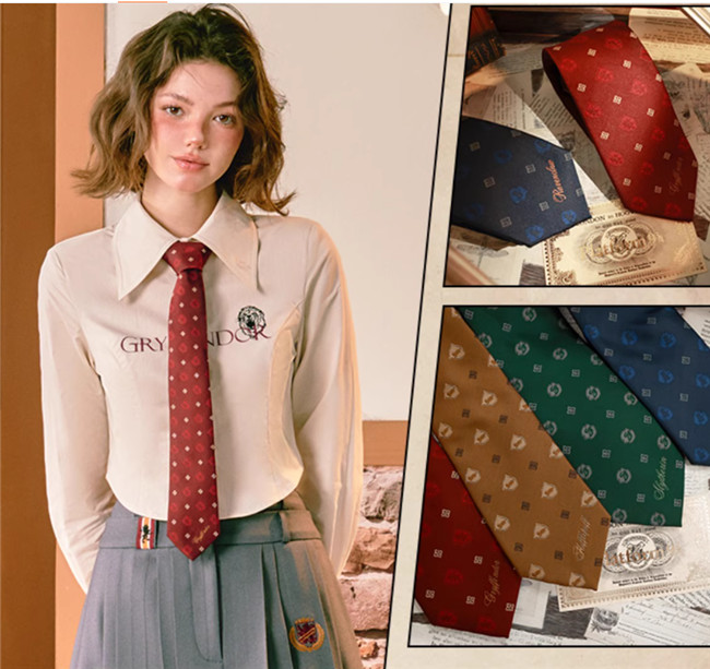 Kyouko & Harry Potter Co-signed Retro Necktie Harry Potter Cosplay