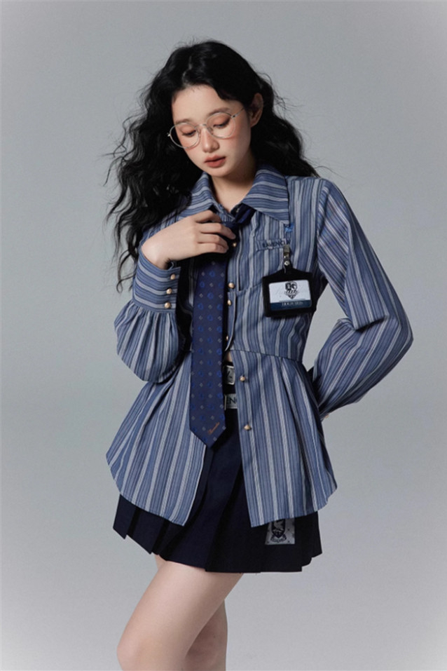 Kyouko & Harry Potter Co-signed Stripe Blouse Harry Potter Clothes