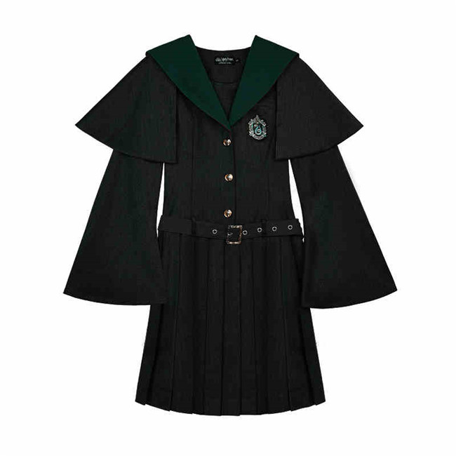 Kyouko & Harry Potter Co-signed Sailor Collar Dress with Detachable Cape Harry Potter Cloak