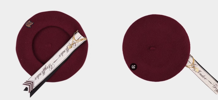 Kyouko & Harry Potter Co-signed Vintage Beret Harry Potter Cosplay