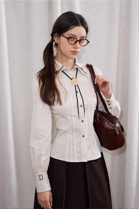 Kyouko & Harry Potter Collaborated Slim Fit Long Sleeves Blouse Harry Potter Clothes