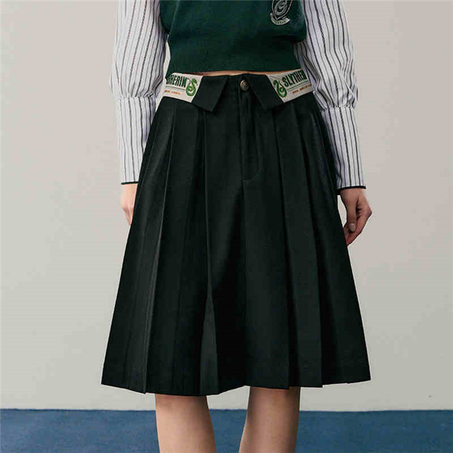 Kyouko & Harry Potter Collaborated Stripe Long Sleeves Blouse and Pleated Skirt Harry Potter Clothes