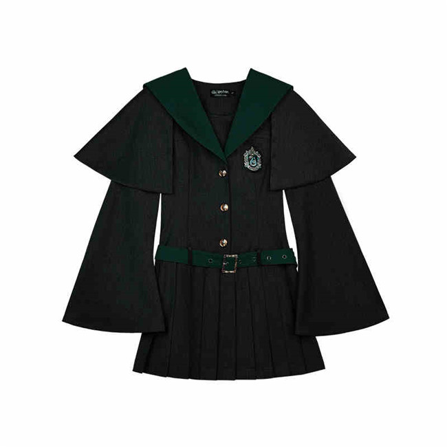 Kyouko & Harry Potter Co-signed Sailor Collar Dress with Detachable Cape Harry Potter Dress