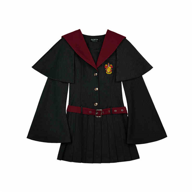 Kyouko & Harry Potter Co-signed Sailor Collar Dress with Detachable Cape Harry Potter Dress