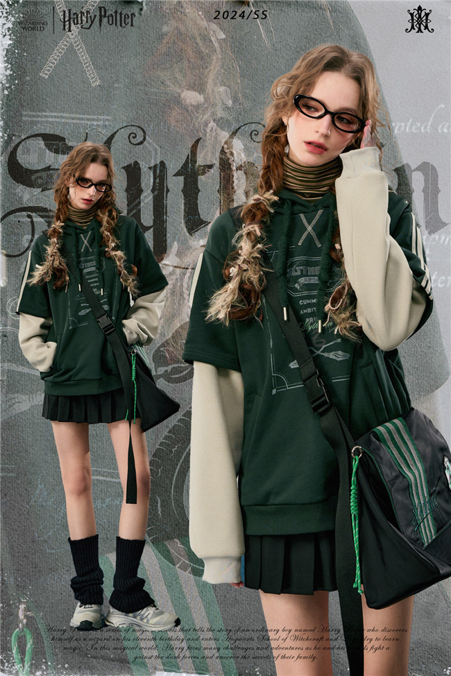Kyouko & Harry Potter Collaborated Fake Two Pieces Hoodie Harry Potter Clothes