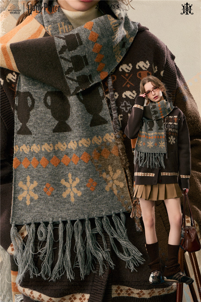 Kyouko & Harry Potter Collaborated Vintage College Scarf Harry Potter Cosplay