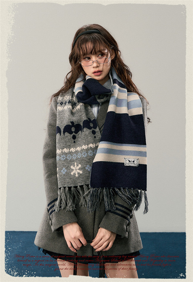 Kyouko & Harry Potter Collaborated Vintage College Scarf Harry Potter Cosplay