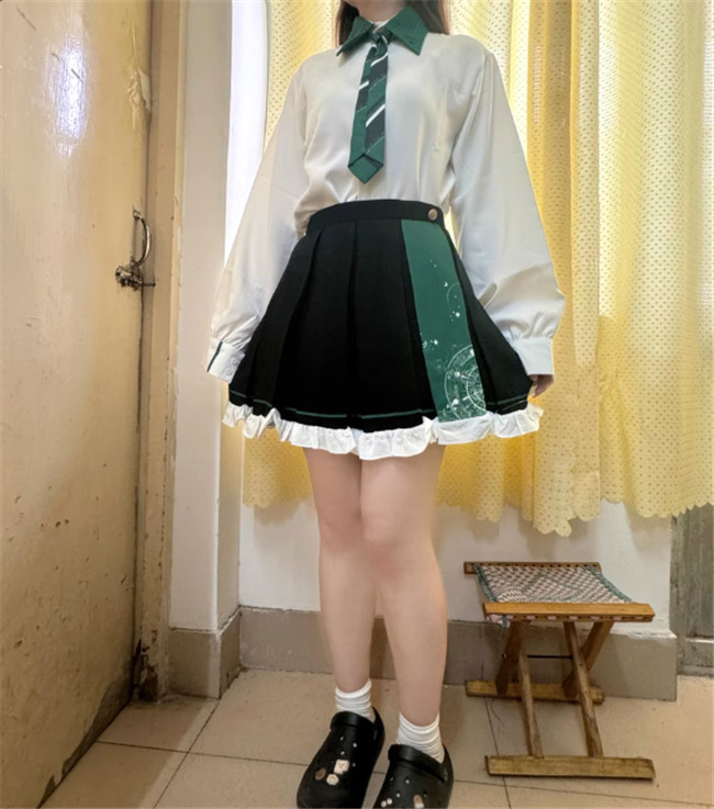 Astrologer Halloween Magic Cape, Blouse, Skirt and Necktie