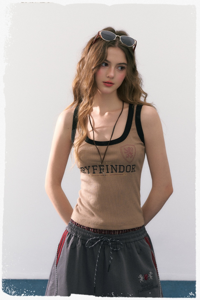 Kyouko & Harry Potter Collaborated Retro Vest Brown Harry Potter Clothing