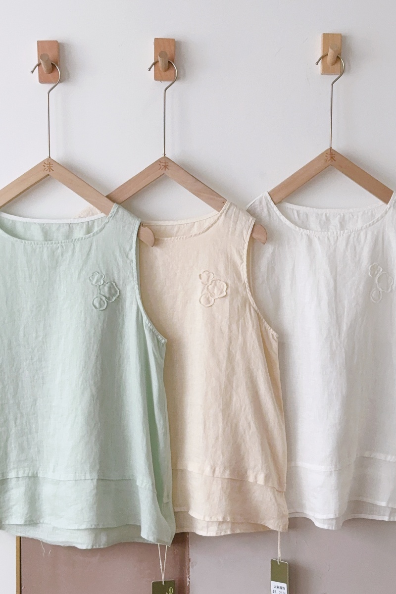 Mori Kei Summer Flowers Patchwork Vest