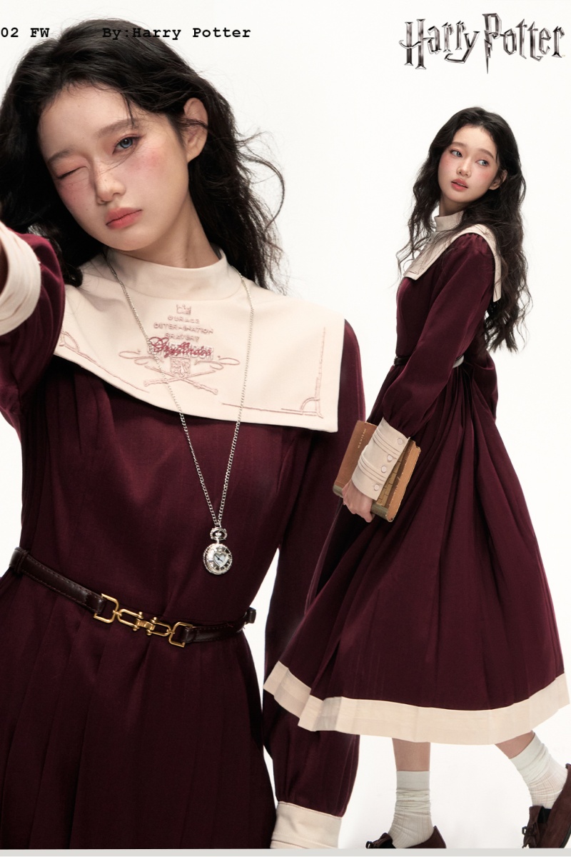 Kyouko & Harry Potter Collaborated Shirt Dress Harry Potter Outfits- Harry Potter Clothes Shopping