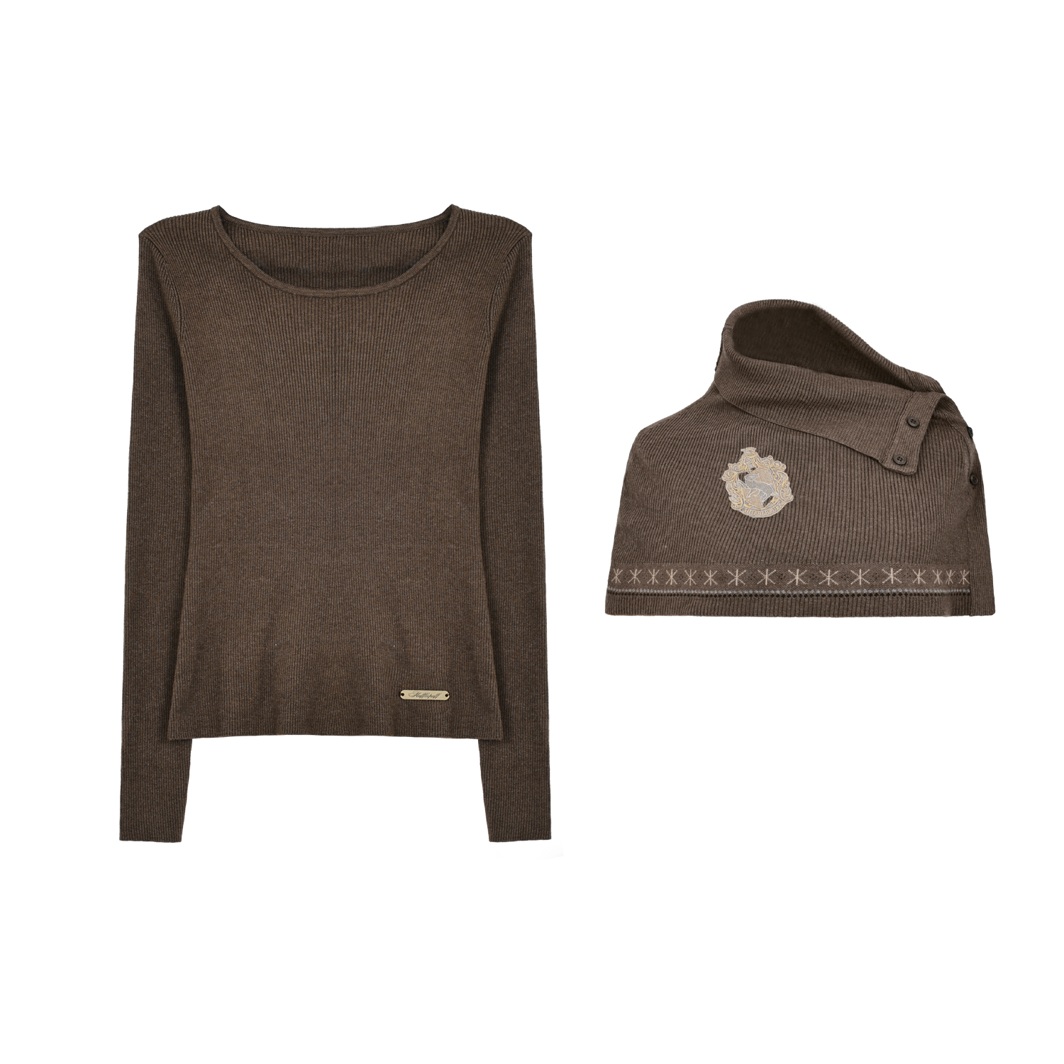 Kyouko & Harry Potter Collaborated Slim Two Pieces Top Plaid Skirt Harry Potter Outfit- Harry Potter Clothes Shopping