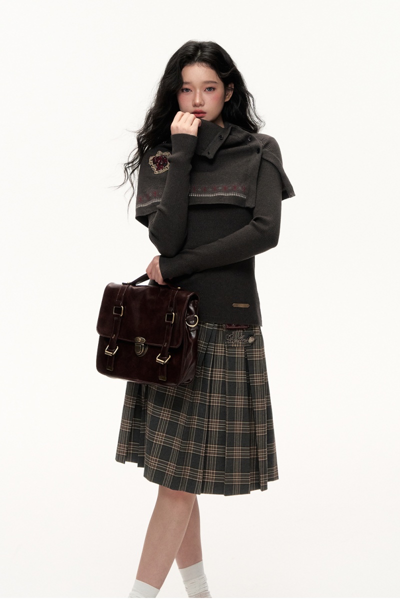 Kyouko & Harry Potter Collaborated Slim Two Pieces Top Plaid Skirt Harry Potter Outfit- Harry Potter Clothes Shopping