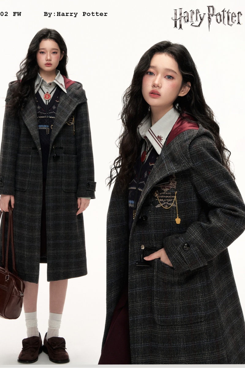 Kyouko & Harry Potter Collaborated Horn Buttons Overcoat Harry Potter Clothes- Harry Potter Clothes Shopping