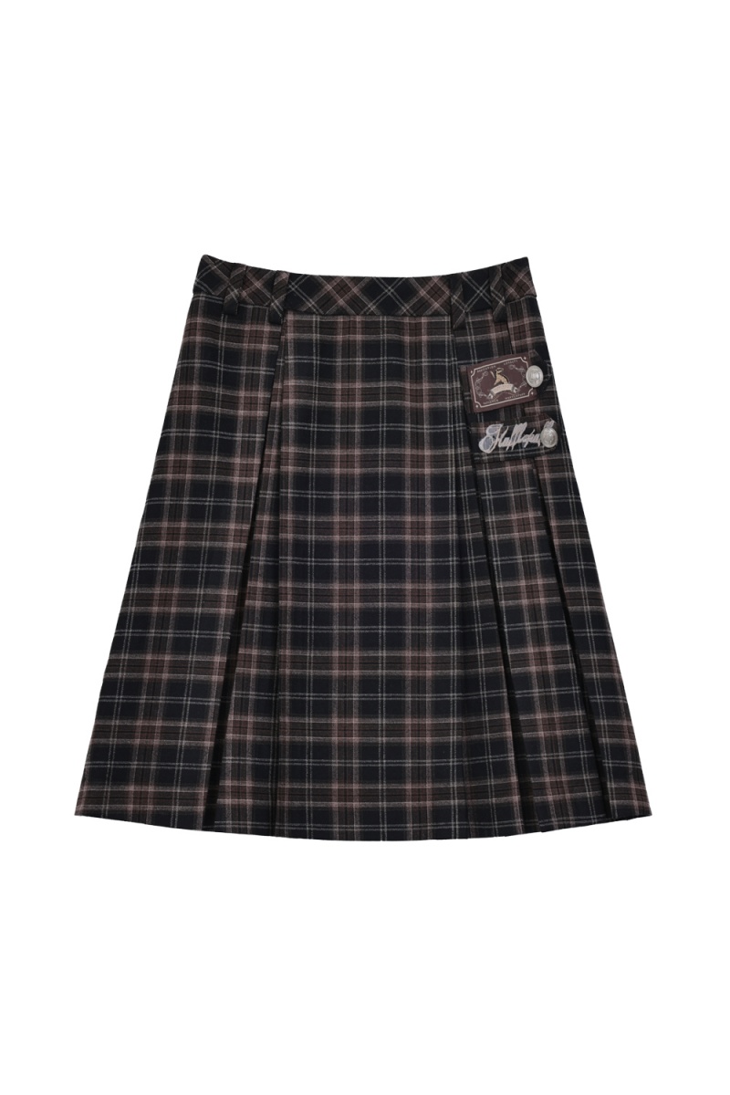 Kyouko & Harry Potter Collaborated Slim Cardigan Plaid Skirt Harry Potter Clothing - Harry Potter Clothes Shopping