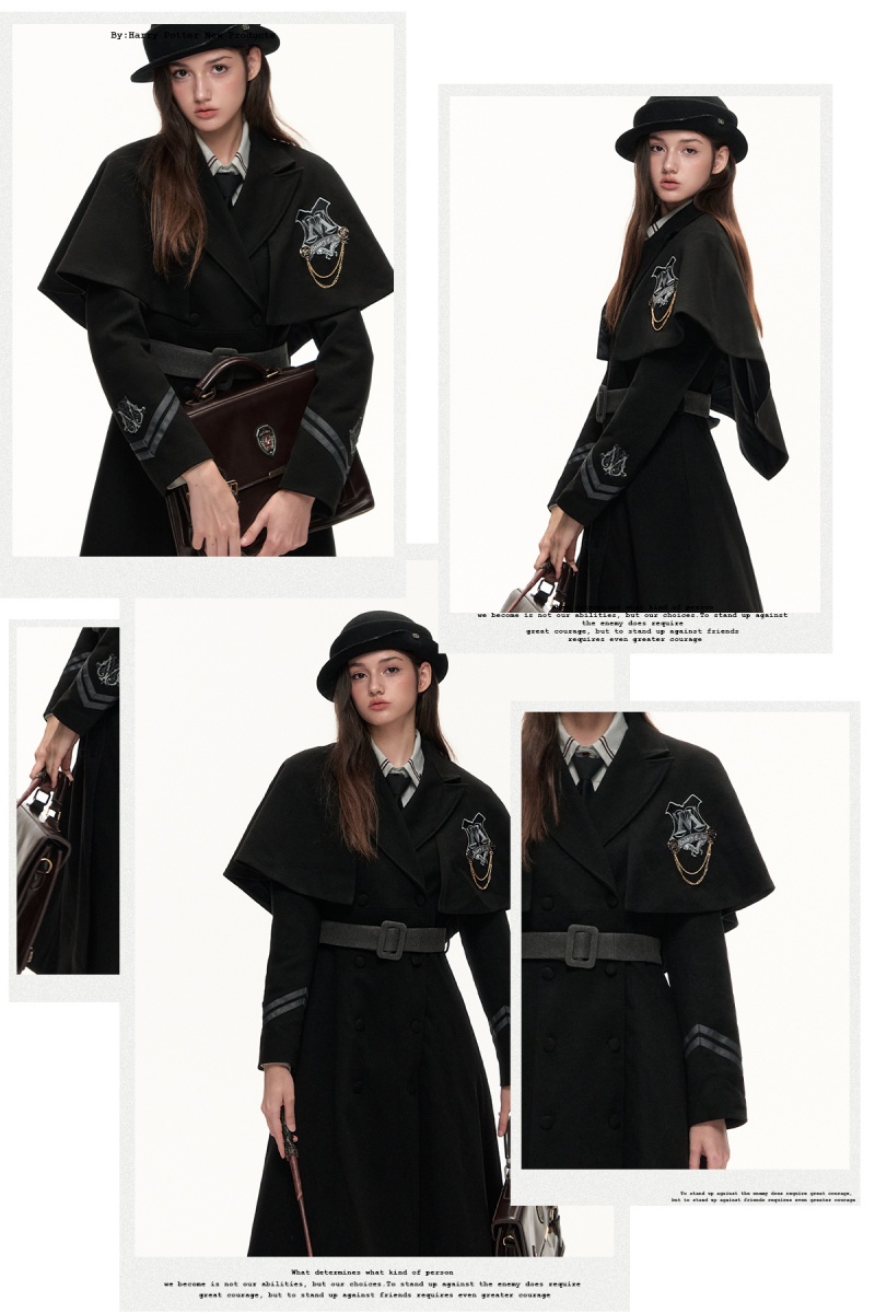 Kyouko & Harry Potter Collaborated Black Cape Overcoat Harry Potter Outfit Harry Potter Clothes Shopping
