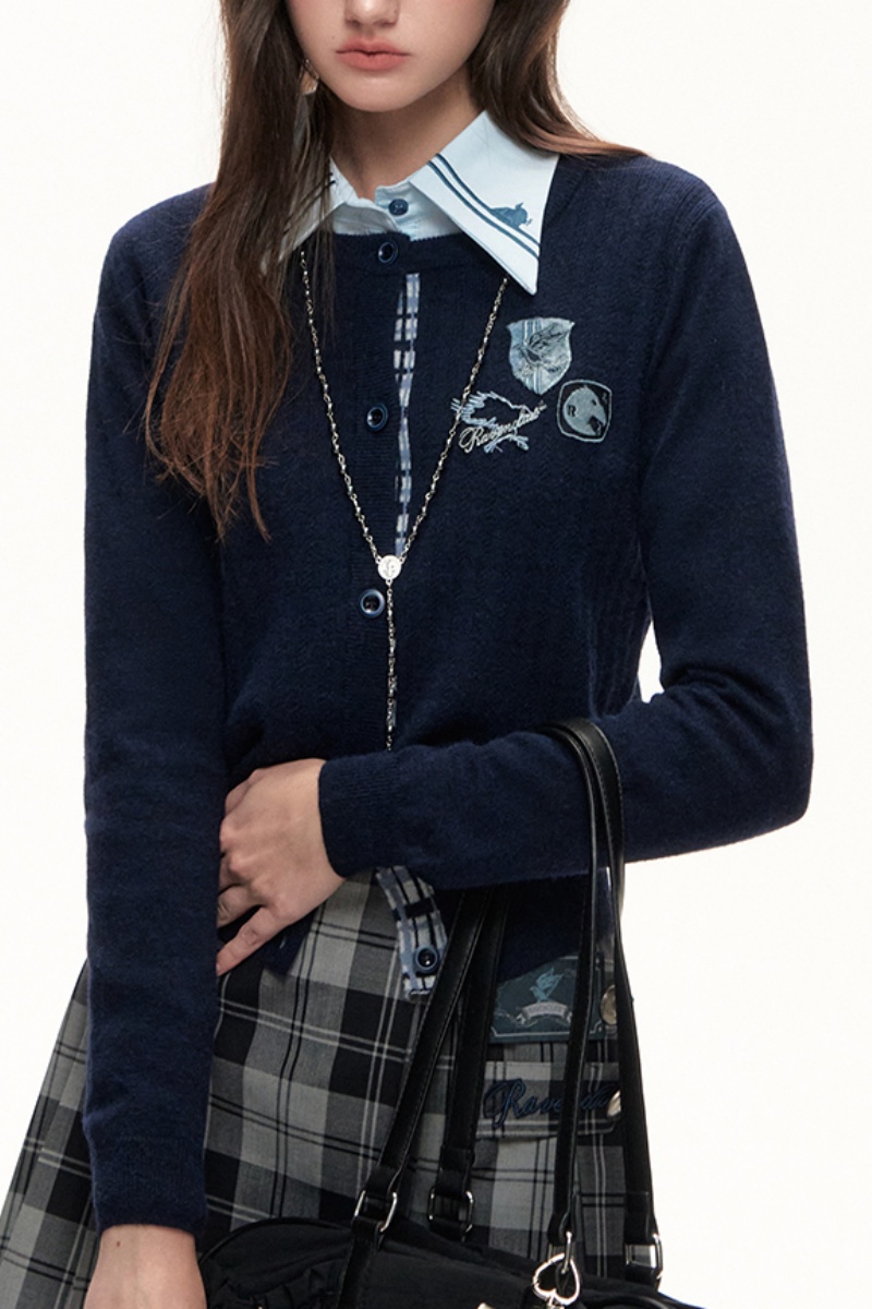 Kyouko & Harry Potter Collaborated Slim Cardigan Plaid Skirt Harry Potter Clothing - Harry Potter Clothes Shopping