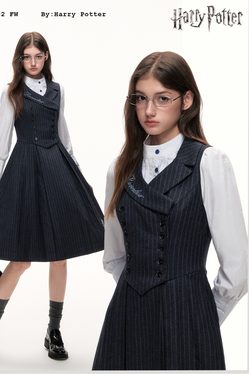Kyouko & Harry Potter Collaborated Stripes Vest Dress Harry Potter Clothing - Harry Potter Clothes Shopping