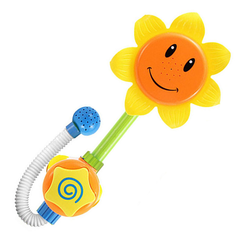 Baby Funny Water Game Bath Toy Bathing Tub Sunflower ...