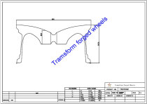 TM178002 17*8 Inch Forged Wheels Blanks Monoblock Drawing
