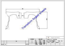 TM177501 17*7.5 Inch Forged Wheels Blanks Monoblock Drawing