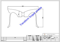 TM171001 17*10 Inch Forged Monoblock Wheels Blanks Drawing