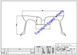 TM187503 18*7.5 Inch Forged Monoblock Wheels Blanks Drawing