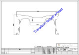 TM188501 18*8.5 Inch Forged Monoblock Wheels Blanks Drawing