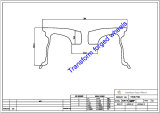 TM187504 18*7.5 Inch Forged Monoblock Wheels Blanks Drawing