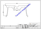TM188503 18*8.5 Inch Forged Monoblock Wheels Blanks Drawing