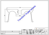 TM188006 18*8 Inch Forged Monoblock Wheels Blanks Drawing